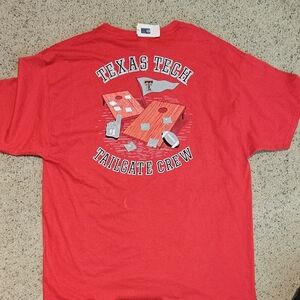 Hanes Red Texas Tech Tailgate Crew Men's Tee